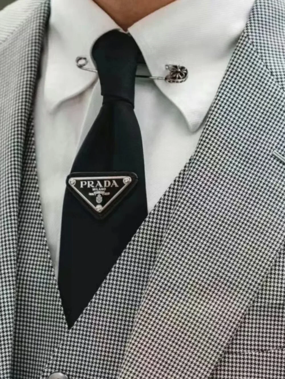 NWT Prada Unisex🖤Black Tie - Box Included😊
